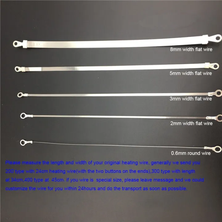 10pcs%20a%20lot%20200/300/400mm%20Hand%20Impulse%20Sealer%20Heat%20Wire%20Element%20Strip%2034cm%20-%20Image%205