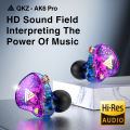 QKZ AK6 Pro Earphone Detachable Wired Headphones with Mic Noice Cancelling Headset Gamer Musician Monitor Earbuds For Xiaomi.