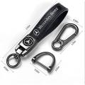 Leather Car Logo Keychain Marcedes Benz - Key Ring - চাবির রিং. 