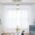 Window White Sheer Curtains 84 Inches Long 4 Panels Sheer White Curtains Clear Curtains Basic Rod Pocket Panel. 