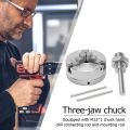 Jaw Manual Chuck Independent Turning Machine Accessories 3 Manual Lathe Chuck High Carbon Steel Self-Centering Mini Drill. 
