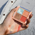Makeup HDKD Mini Four Color Eyeshadow Palette Earth Color Sequin Glitter Student Ins Affordable Eyeshadow Small Plate 6011. 