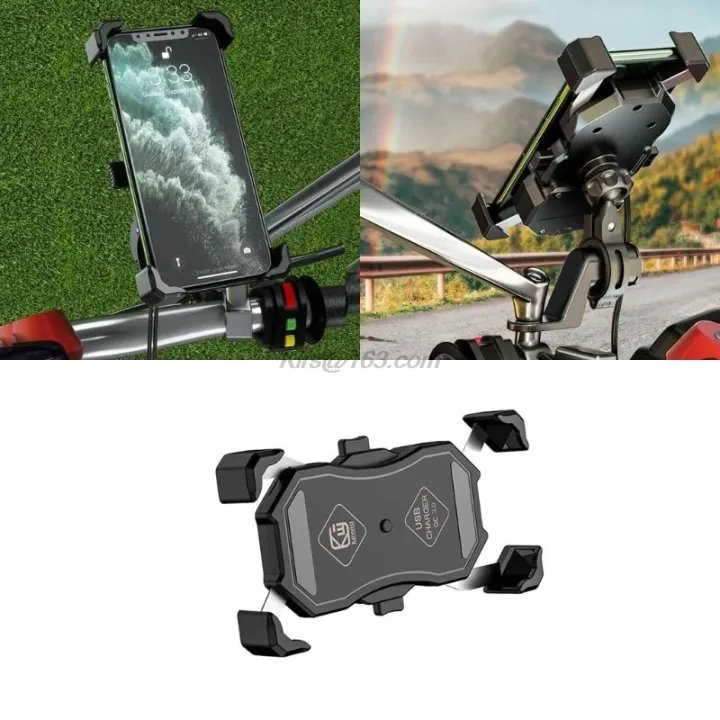 Waterproof%20Universal%2012V%20Motorcycle%20Mobile%20Phone%20Mount%20Motorbike%20Holder%20Stand%20with%20QC3.0%20Quick%20Charge%203.0%20USB%20Charger%20-%20Image%202