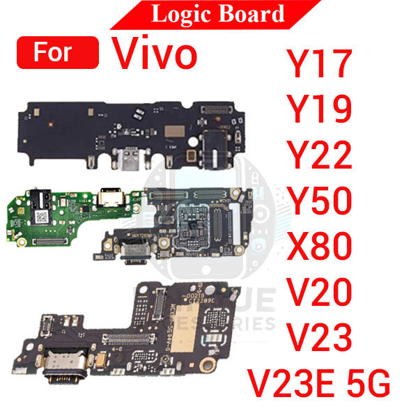 Charging Logic Board For Vivo Y17 Y19 Y22 Y50 X80 V20 V23 V23E 5G Charging Port USB Plug PCB Dock Connector Spare parts