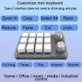 Programming Macro Custom Knob Keyboard RGB 3/6/12 Key Copy Paste Mini Button Photoshop Gaming Keypad Mechanical Hotswap Macropad. 