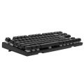 Backlit Mechanical Gaming Keyboard Blue Switch 87 Keys Ergonomic Keyboard Suspended Keys with Hand Wrist(Black). 