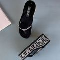 New Dai Slippers Myanmar Wedge Flip-Flops Platform Flip-Flops Good-looking Outdoor All-Matching Sandals.