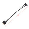 SATA 15Pin To 2*3pin/4pin Cooling Fan Splitter Hub Converter Adapter PWM Cable. 
