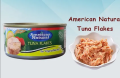 American Natural Tuna Flakes-185 gm. 