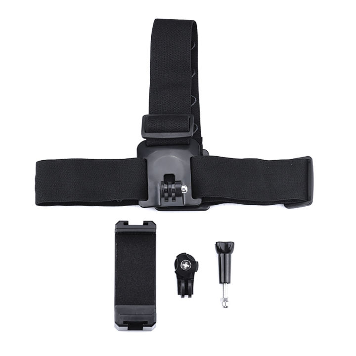 Universal Head Strap Mount Headband Holder with Mobile Phone Clip Holder for Smartphones Vlog Accessories