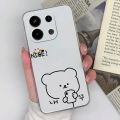Phone Case For Xiaomi Redmi Note 13 4G Back Cover Cute Cat Shockproof Transparent Silicone Matte TPU For Redmi Note 13 Pro Funda.