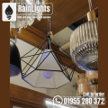 Diamond lamp shade (without bulb) | Chinese lamp shade | Diamond shaped light | Imported from China | Metal body.