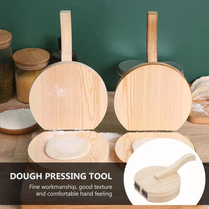 Wooden Dumpling Wrapper Presser Dumpling Pressing Tool Household Kitchen Tool hot sell