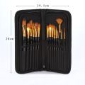 15Pcs Watercolor Paint Brushes Set Nylon Hair Painting Brush Variety Style Short Rod Oil Acrylic Painting Brush Pen Art Supplies.