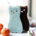 4pcs/set Dishwashing Sponge Cute Cat Dishcloth Kitchen Bathroom Cleaning Scouring Pad Brush Pot Mirror Glass Cleaning Wipe Tool. 
