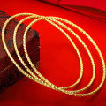 Vietnam sand gold bracelet women's long time does not fade bohemian coil hand jewelry brass imitation plating pure gold bracelet. 