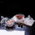 Glass Storage Jar Decorative Candy Bowl for Buffet Bean.