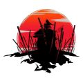 N524# Creative Stickers For Samurai Warrior Decals Car Accessories Anti Scratch Sticker Sunscreen Decor Camper Windows Decal. 
