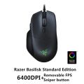 Razer Basilisk Essential Wired RGB Gaming Mouse 6400DPI Optical Sensor 8 Programmable Buttons Ergonomic Design.