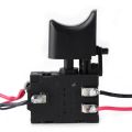 DC 7.2 V - 24 V 16A Electric Drill Control Switch Cordless Trigger Switch with Small Light for Power Tool.