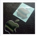 Apple metal look silver colour logo sticker for iphone and all mobile.