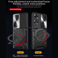 PlusCase for OPPO A60 4G 360° Rotate Ring Stand Full Protection Slide Lens Cover Shockproof Case. 