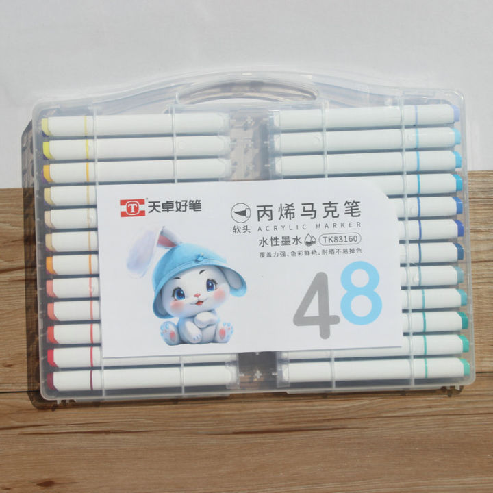 Tizo%2083160%20Soft%20Head%20Acrylic%20Marker%20Pen%20Student%20Only%20Art%20Handmade%20Opaque%20Paper%20Kindergarten%20Drawing%20Crayons%20-%20Image%208