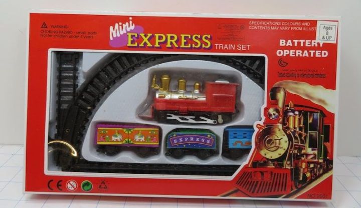 Mini Express Toy Train Set 6" x 11" Child's Train