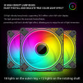 DM1 Cooler Fan ARGB PC CPU Silent Case Luminous Fan 4.72” Cooling PC Fans With Hydraulic Bearing Low Noise Computer RGB Case Fans Optional Wind Direction RGB Silent Cooler. 