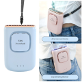 Portable Fan, Personal Waist Fan, Hands-Free Neck Hanging Fan,Pink.