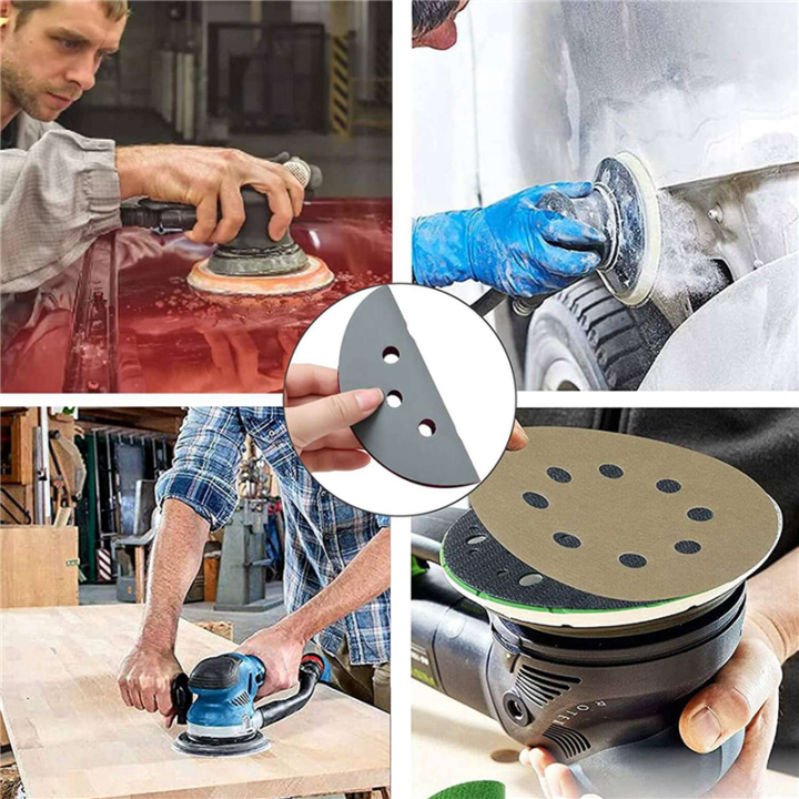 120Pcs%205-Inch%20Sanding%20Disc%20Sets,%20Hook&Loop%205-Inch%208-Hole%20Combination%20(800/1000/1500/2000/3000/5000)%20Sandpaper%20-%20Image%208