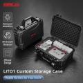 For DJI Lito 1 / X1 STARTRC PP Waterproof Shockproof Suitcase Portable Storage Box (Black).