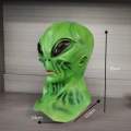 alien latex mask hood halloween horror funny holiday dress up cosplay escape room.