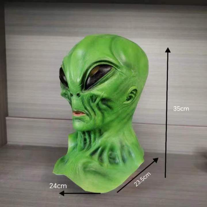 alien%20latex%20mask%20hood%20halloween%20horror%20funny%20holiday%20dress%20up%20cosplay%20escape%20room%20-%20Image%203