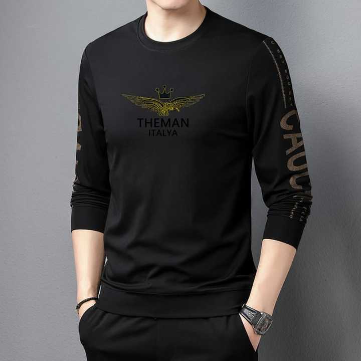 Cotton Full Sleeve Cotton T-Shirts for Men