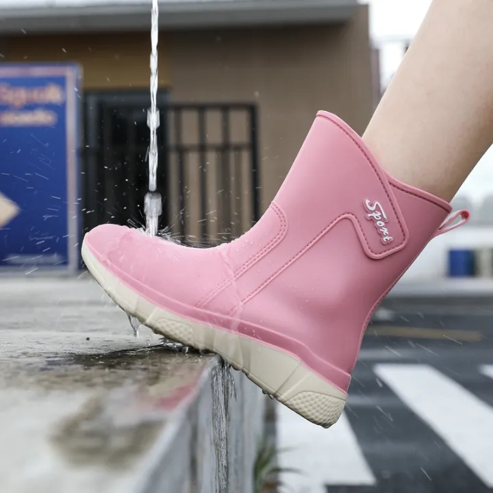 Rain%20Boots%20Women's%20Trendy%20Waterproof%20Shoes%20Rain%20Boots%20Women's%20Middle%20Tube%20Non-Slip%20Oil-Proof%20Kitchen%20Work%20Rubber%20Shoes%20Wear-Resistant%20Cotton-Padded%20Warm-Keeping%20-%20Image%202