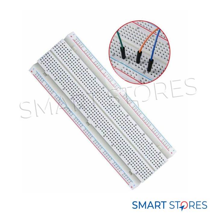 MB102 Prototype Breadboard 16.5x5.5cm 830 Point Breadboard Use Project UNO R3 ESP8266 Jumper Wire