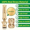 Water Gun Spray Nozzle High Pressure Brass Hose Nozzle Quick Connector. 