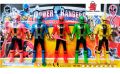 Power Rangers 5 Piece Set Superheroes 10cm, PVC Action Figure.