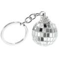 Exquisite Keychain Pendant Decor Decorative Bag Mirror Disco Ball Hanging Multi-function Mini Ornament.