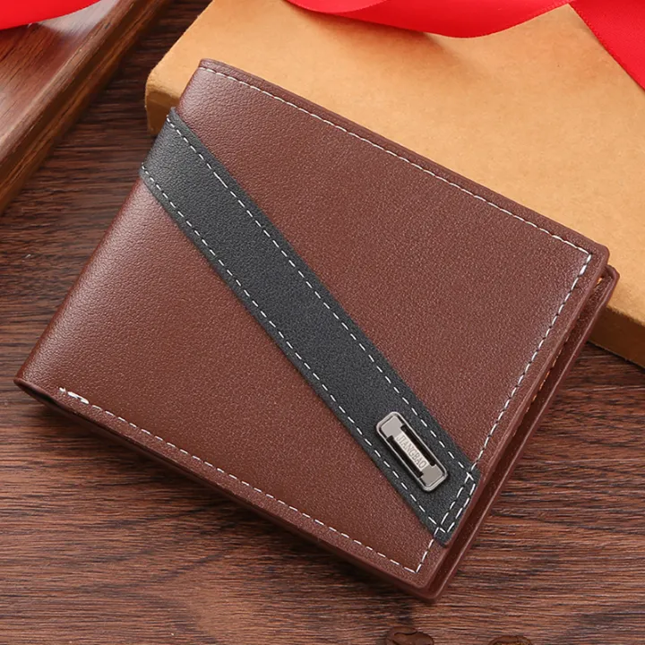 Men%20Short%20PU%20Leather%20Wallet%20Multi-Slot%20Coin%20Pocket%20Credit%20ID%20Card%20Holder%20Wallet%20-%20Image%203