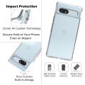 For Google Pixel 7A Premium Silicone Case Crystal Clear Soft TPU Ultra-Thin Transparent Flexible Protective Mobile Phone Back Cover.