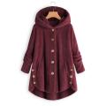 Autumn Winter Coat Women Warm Teddy Bear Coat Wool Jacket Female Plush Coat Hooded Jacket New Women's Coats Solid Color Jacket Hickeys Miees. 