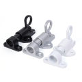 Spring Loaded Window Door Bolt Gate Security Pull Ring Spring Bounce Door Bolt Automatic Latch Bolt Gate Lock Hook Self-Closing 1Set. 