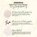 Greenika DeoFoot Foot Spray 50 ml Anti Perspirant Shoe Deodorizer Spray Anti Perspirant Deo Spray Foot Spray Anti Odor Men Foot Deodorant Spray with Tawas Deodorant Whitening. 