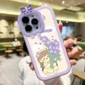 FELMYST for iPhone 15 Pro Max Plus Back Cover Cartoon Cute Litte Girls Print Monster Lens Phone Case. 