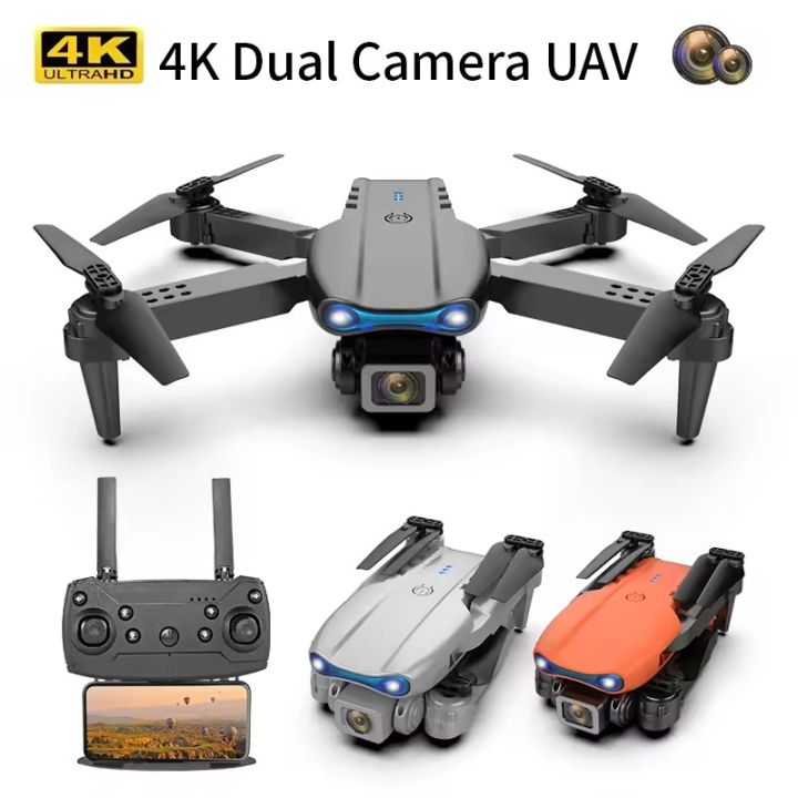 FLH E99 Pro Dual Camera Dual Battery Folding Camera Drone, Wifi Cam app Operator