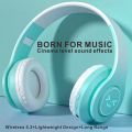 1pc Gradient Color Over-Ear Wireless BT Headset.