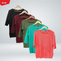 Women's Short Sleeve Winter Sweater From Levin. 