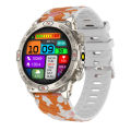 New KC86 smartwatch with high-definition AMOED screen, Bluetooth call, heart rate, blood pressure, blood oxygen, and exercise smartwatch. 
